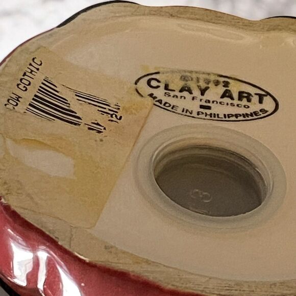 Vintage 1992 Clay Art “American Gothic” Cows Salt & Pepper Shakers - Picture 14 of 14